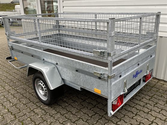 Majster 7525 fritidstrailer med stålsider og høje gittersider